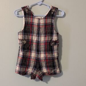 Plaid Kids Romper